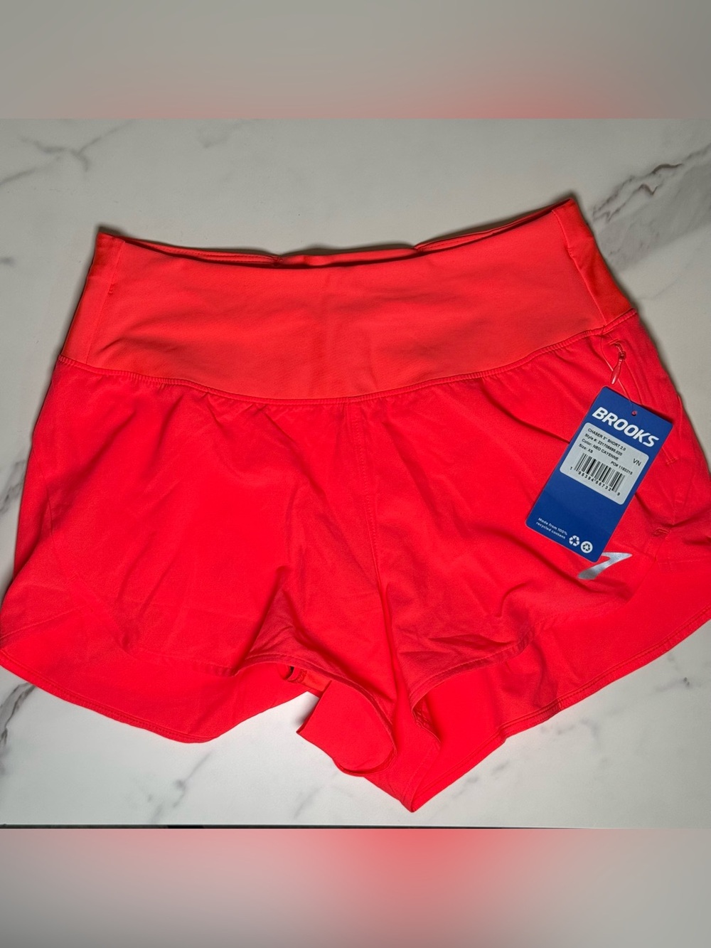 Brooks Women's Chaser 3 Short 2.0 Neon Coral Running Shorts